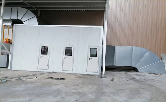 噴漆烘干一體房排風(fēng)系統(tǒng)