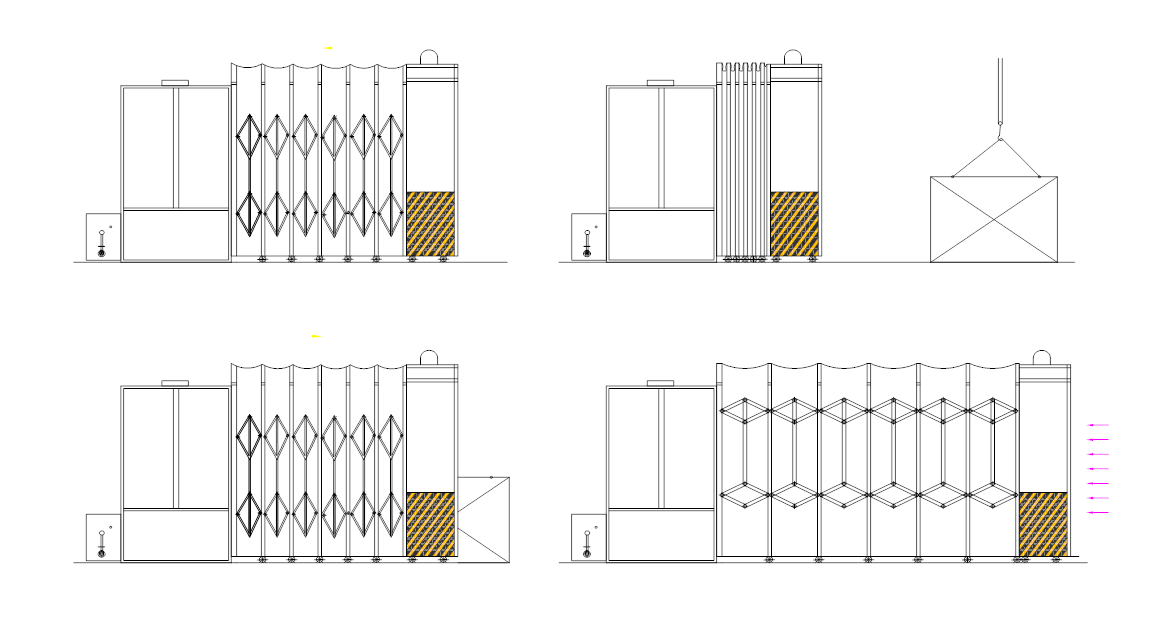 伸縮式噴漆房結構 伸縮式噴漆房結構