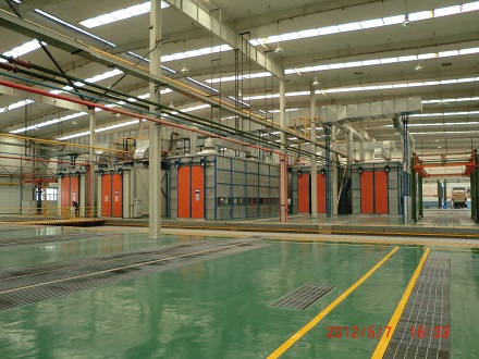 專用車涂裝生產(chǎn)線現(xiàn)場圖1