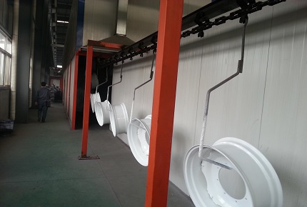 輪轂干式噴漆房