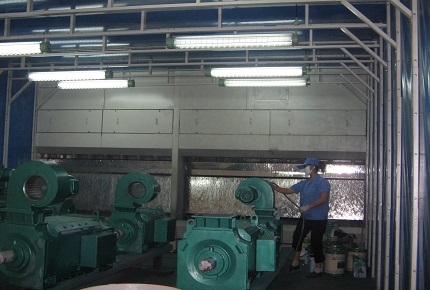 伸縮移動式噴漆房