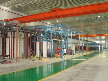 電控柜部件噴粉線